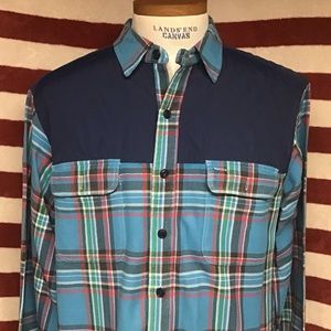 EUC POLO river wild yoke flannel XL